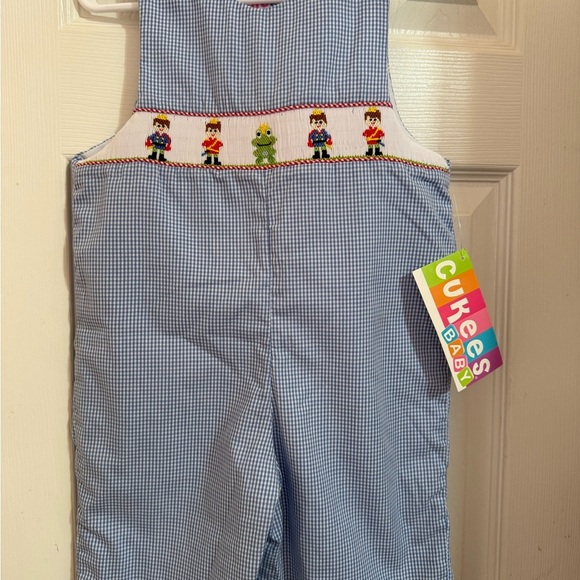 NWT Smocked Frog Prince Longalls - Picture 3 of 9